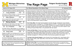 Michigan Wolverines The Rage Page Rutgers Scarlet