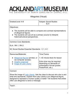 Allegories (Visual) - Ackland Art Museum