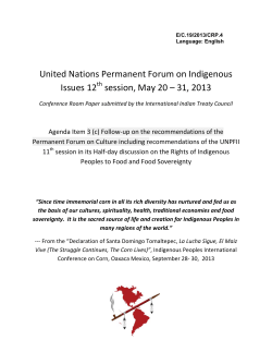 Indigenous Peoples International Conference on Corn, Oaxaca