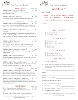Please Order at the Wine Bar