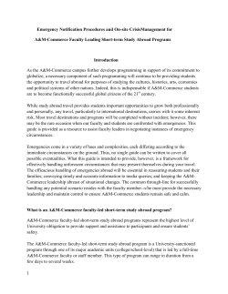 Emergency Notification Procedures and On