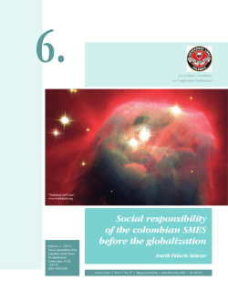 Social responsibility of the colombian SMES