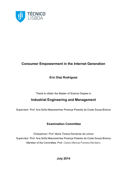 Consumer Empowerment in the Internet Generation