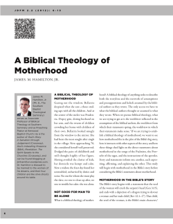 A Biblical Theology of Motherhood
