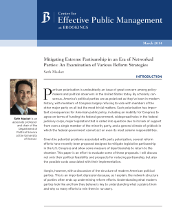 Mitigating Extreme Partisanship in an Era of Networked Parties: An