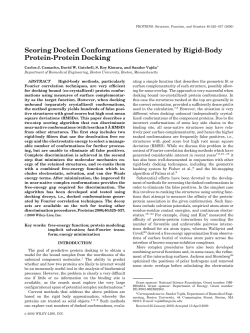 Scoring Docked Conformations Generated by Rigid