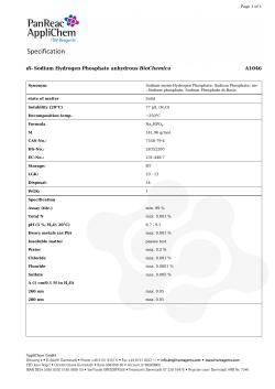 di- Sodium Hydrogen Phosphate anhydrous BioChemica A1046