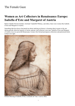 Isabella d`Este and Margaret of Austria