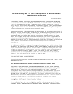 Understanding the tax base consequences of local economic