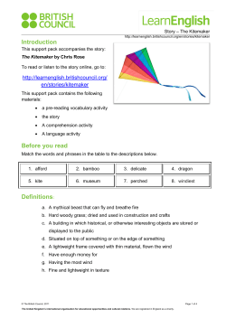 LearnEnglish Stories: The Kitemaker