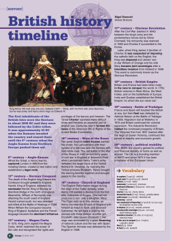 British history timeline - Bridge