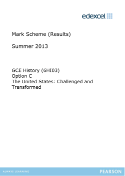 Mark scheme - Edexcel