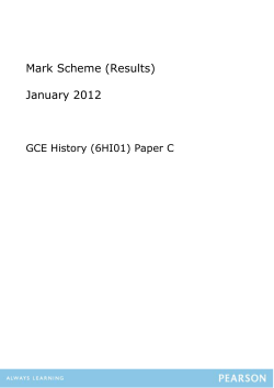 Mark scheme - Edexcel