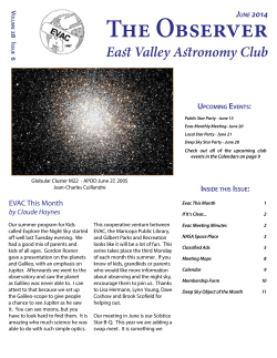 June 2014 - East Valley Astronomy Club