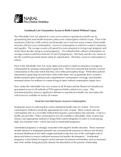 Landmark Law Guarantees Access to Birth Control Without Copay