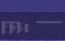 2014 MMUF Undergraduate Journal