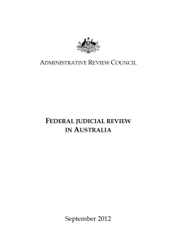 ARC Report 50 - Federal Judicial Review in Australia