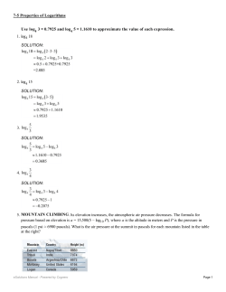 Use log 3 ≈ 0.7925 and log 5 ≈ 1.1610 to