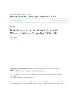 Book Review: Encyclopedia of Indian Wars: Western Battles and