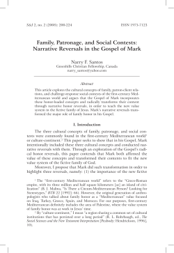 Family, Patronage, and Social Contests: Narrative Reversals in the