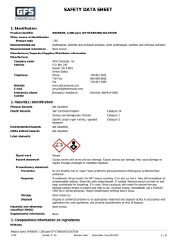 MSDS - GFS Chemicals