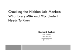 Cracking the Hidden Job Market: