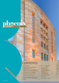 CONTENTS - UQ Library - University of Queensland