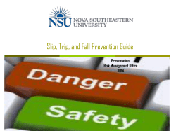 Slips, Trips, and Falls - Nova Southeastern University