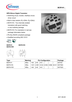 BCR141... - Infineon Technologies
