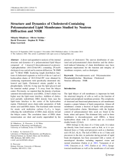Structure and Dynamics of Cholesterol-Containing