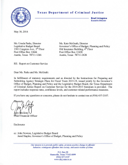 Texas Department of Criminal Justice