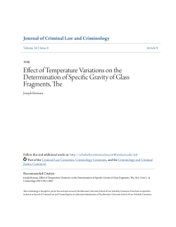 Effect of Temperature Variations on the Determination of Specific