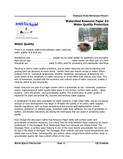 Water Quality Protection - Southwest Michigan Planning Commission