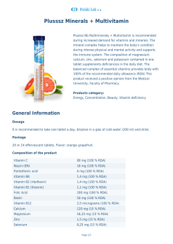 Plusssz Minerals + Multivitamin