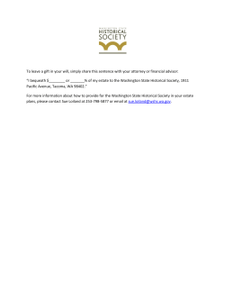 To leave a gift in your will, simply share this sentence with your