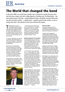 The World that changed the bond