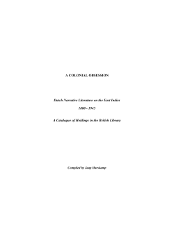 a colonial obsession - The British Library