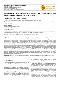 Analysis on Difference Between Rock Salt Dissolving Model with