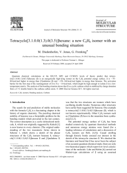 Tetracyclo[3.1.0.0(1.3).0(3.5)]hexane: a new C6H6 isomer