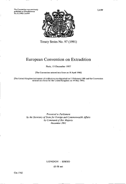 European Convention on Extradition
