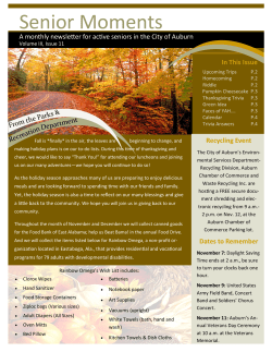 Senior Moments - City of Auburn