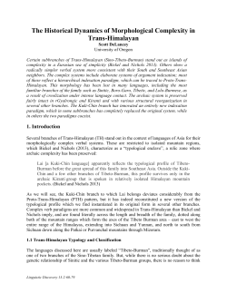 The Historical Dynamics of Morphological Complexity in Trans