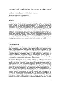 technological development in spanish gothic vaults design