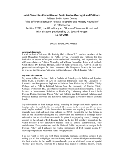 Joint Oireachtas Committee on Public Service Oversight and