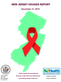 NJ HIV/AIDS Report - State of New Jersey