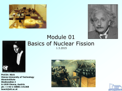 Module 01 Basics of Nuclear Fission