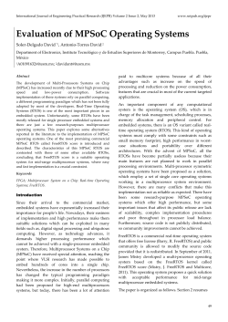 Evaluation of MPSoC Operating Systems