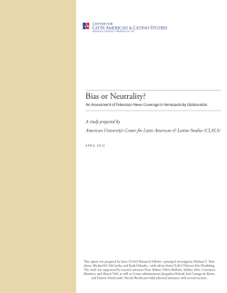 Bias or Neutrality? - American University