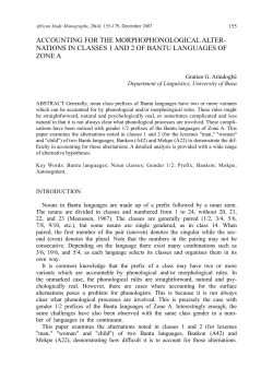 Accounting for the MorphophonologicAl Alter