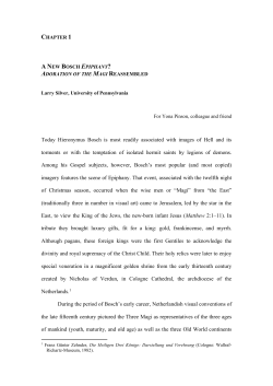 Today Hieronymus Bosch is most readily associated with images of